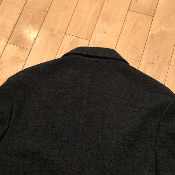 Canali Sportswear Made In Italy Black Gray Coat Blazer Jacket SZ 50 8318 Q2 - Picture 7 of 7